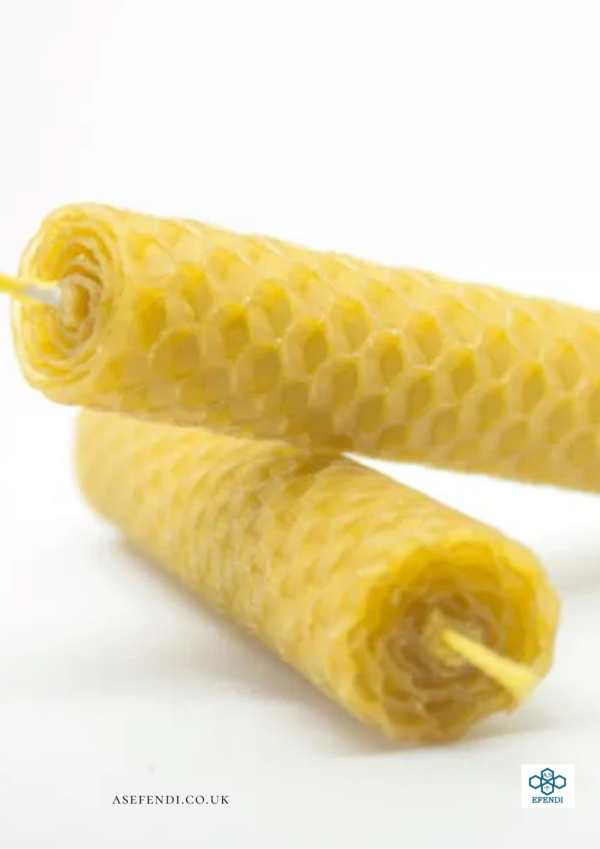 8x HANDMADE 100% pure beeswax pillar candels in BOX, Eco-friendly (22cm/2,5cm) - Image 3